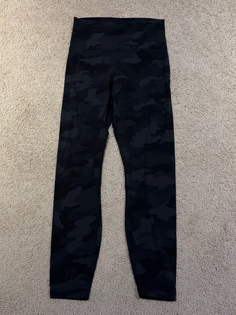 Women’s High-Waist Black Camo Leggings